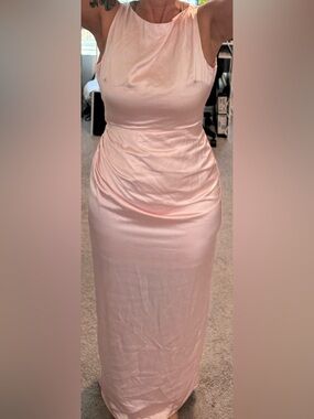 Selfie Leslie Sleeveless Blush Pink Maxi Dress